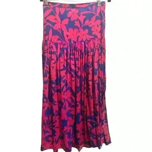 Abel The Label Anthropologie-Women Large Floral Maxi Skirt. Cassidy Tiered Skirt